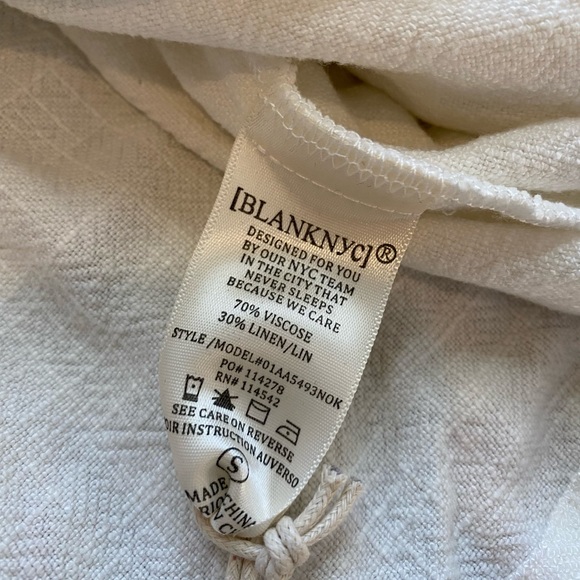 Blank NYC White Linen Utility Jacket Sz S - Picture 15 of 15